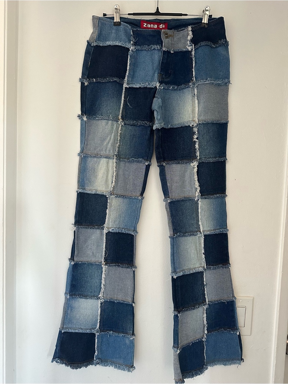 VTG 90s Zana Di Patchwork Flare Jeans - Size 5 (Fits 26/27)
